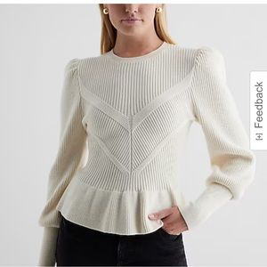 Express Size medium cream sweater